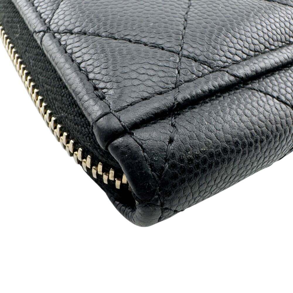 CHANEL Authentic Black Caviar Leather Wallet - Picture 5 of 11